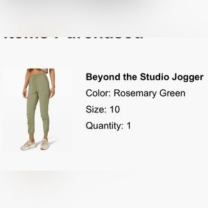 Lululemon beyond the studio jogger.
